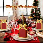 AmazingSpark 50 Pcs Burgundy Gold Mini Gift Bags Bulk 6.3 x 3.9 x 2.8 Inch Party Favors Elegant Small Gift Bags with Handles and Ribbon Bows for Wedding Birthday Bridal Baby Shower Party Favors - Image 4