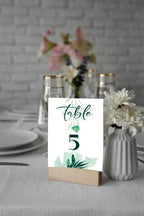Green Leaf Table Number Cards Double Sided Party Table Numbers for Reception Baby Shower Anniversary Birthday Bridal Party 4x6 Inch, 100 - Image 3