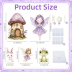 Eaasty 5 Pcs Fairy Party Decorations 16-24 Inch Purple Fairy Large Cutouts - Image 3