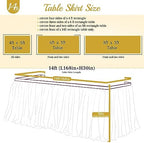 14ft Green Table Skirt Tulle Tutu Table Clothes for Birthday Boy Girl Baby Shower Gender Neutral Graduation, Hawaiian Jungle Luau Themed Party, Animal Safari Theme Party Decorations - Image 5