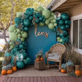 Dusty Green Teal Balloon Garland Arch Kit Double Stuffed, Dark Turquoise Aqua Sage Mist Green Balloon Different Sizes 18/12/5 Inch for Baby Shower Birthday Wedding Thanksgiving Christmas Party Decorat by Partycus