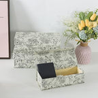 Soul & Lane - Decorative Storage Boxes with Lids, Set of 3, Elegant Floral - Image 5