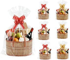 6 Set Baskets for Gifts Empty Bulk Large Woven Bamboo Gift Basket Empty by Unknown
