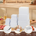 10 PCS Buffet Risers, Large Food Risers for Buffet Table, Dessert Display - Image 4