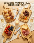 24 Set Bridal Shower Favor Prizes Charcuterie Board, Bamboo Cheese Board - Image 4