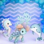Weysat 4 Pcs Large Sea Party Stand Under the Sea Party Decorations Set - Image 4