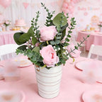 Wedding Pink Flower Table Centerpieces - 6 PCS, 10 Inches - Image 2