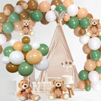 Bear Baby Shower Decorations, 185 Balloon Kit,Green, Brown, Nude, White - Image 2