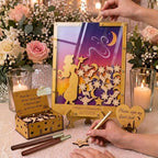 Personalized Quinceanera Guest Book Alternative, Purple Starry Night - Image 3