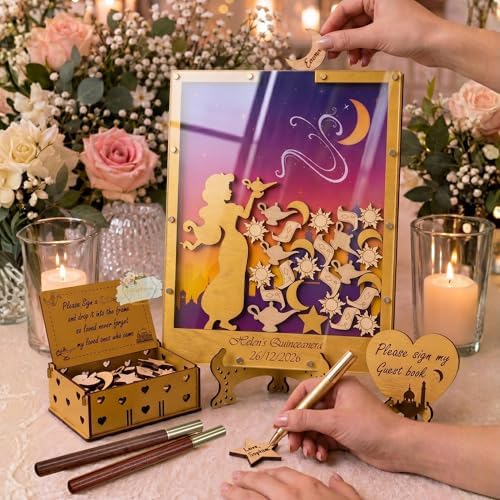 Personalized Quinceanera Guest Book Alternative, Purple Starry Night - Image 3