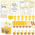 Dunzoom 461 Pcs Funny Baby Shower Games with Prize for Guest Winner, Yellow by Dunzoom