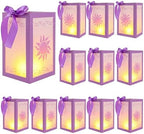 Retisee 12 Set Princess Sun Table Centerpiece with LED Purple Paper Lantern by Retisee