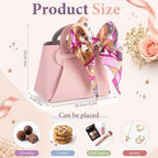 Kacctyen 50 Pack Mini Leather Purse Gift Bags PU Wedding,Fresh Color - Image 2