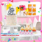 80 Pcs 3.5 Inch Baby Mini Milk Bottle Baby Shower Favor with Small Plastic Bear Candy Bottle with Ribbon for Boy Girl Newborn Baptism Party Decor (Pink) - Image 4