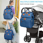 KABAQOO Diaper Bag Backpack with Detachable Changing Station, Large Capacity Baby Diaper Bags for Boys & Girls, Baby Registry Search Stuff & Shower Gifts, Newborn Essentials Must Haves, Blue - Image 6