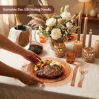 DaYammi 210PCS Amber Plastic Dinnerware Set for 30 Guests - Image 3