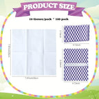 PerKoop 100 Pack Pocket Tissues Travel Slim Packs Small Facial Tissues Wallet Size Toilet Paper for Travel Guest Wedding Supplies, 4 Styles (Irregular Style) - Image 2