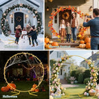 WellSign 7.2FT Circle Wedding Arch Backdrop Stand for Parties - Image 5