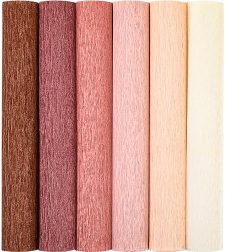 TaoBary 30 Rolls Crepe Paper Roll Streamer, Pink Series, 6 Colors - Image 2