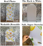 Honey Bee Arched Fabric Backdrop Covers Honey Honeycomb Arch Stand Cover for Baby Shower Birthday Decoration(Only Cover) - Image 6