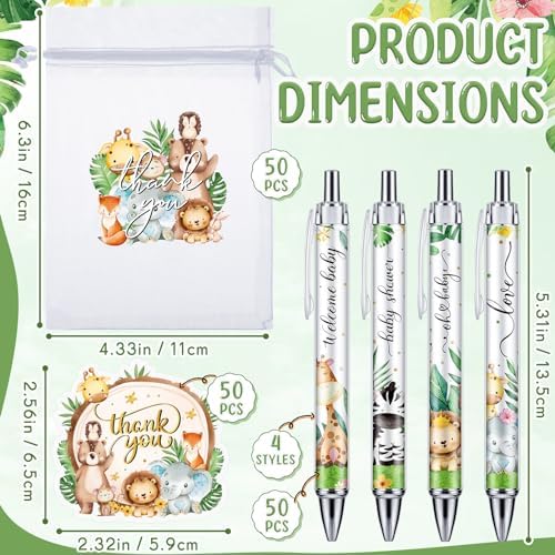 50 Sets Baby Shower Favors for Guests, Baby Shower Gifts (Jungle Animal) - Image 2
