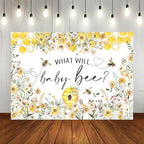 Bee Gender Reveal Backdrop 10x7ft What Will Baby Bee Gender Reveal Party Decorations Background Honeycomb Flowers Banner Photo Booth Props - Image 4