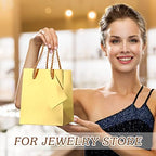 Nuanchu 50 Pcs Mini Gift Bags Bulk, Paper Bags with Gift Tags, Gold - Image 4