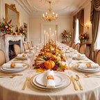 Supernal 60Pack Pre Rolled Gold Plastic Silverware Set for Thanksgiving - Image 3