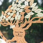 Personalized Wedding Tree Guest Book Alternative, Rustic Heart Drop Box - Image 4