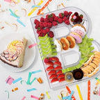 13.8" Extra Large Acrylic Letter Charcuterie Board Box, Reusable Fillable Letter Cake Candy Dish Display Serving Tray for Birthday Anniversary Party Decoration (B) - Image 4