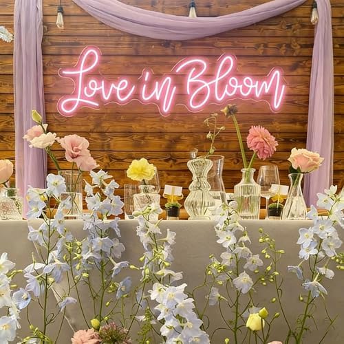 Love in Bloom Neon Sign, Wedding LED Light Sign - Image 2