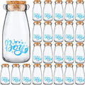 24 Pieces It's a Boy Baby Shower Party Favors Vintage Milk Favor Jars DIY Glass Milk Jars Bottles Blue Mini It's a Boy Sports Baby Shower Bottles with Cork for Guests Gender Reveal Centerpiece Decor by Nuogo
