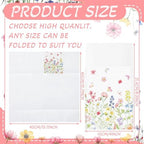 Potchen 100 Pcs Linen Feel Napkins Disposable, Floral - Image 5