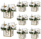 12 Bundles Peonies Artificial Flowers & Pack of 8 Baby Shower Centerpieces for Tables - Image 4