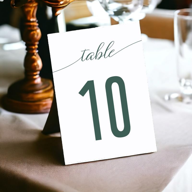 Number Design Table Number Cards Double Sided Party Table Numbers for Reception Baby Shower Anniversary Birthday Bridal Party 5x7 100 Pcs - Image 2
