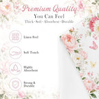 Peony Linen Feel Pocket Napkins for Wedding Party Women Birthday Decor - Image 4
