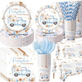 Ceenna 452 Pcs Little Pumpkin Baby Boy Shower Plates Napkins Cups for 50 by Ceenna