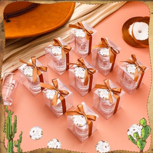 Roshtia 24 Sets Cowboy Baby Shower Favors for Guests, Shot Glass Favors - Image 4