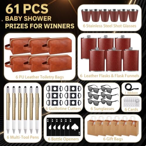 61 Pcs Baby Shower Prizes for Men, Groomsmen Gifts Wedding Party - Image 3