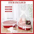 Colingmill 2 Pack 12''x8''x5'' Woven Gift Basket Empty,Red - Image 2