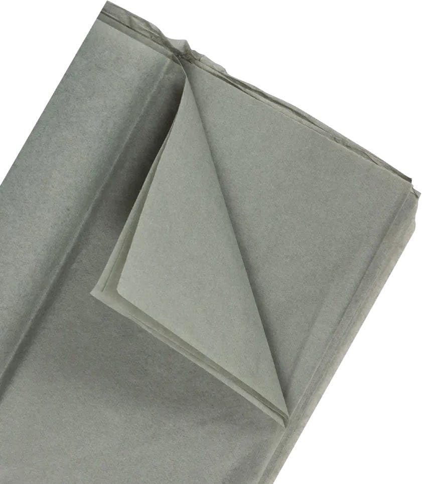 JAM Paper Tissue Paper - Silver/Grey - 100 Sheets/Pack - Image 3