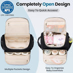 Tealari 4 in 1 Convertible Diaper Bag Backpack,Waterproof Baby Diaper Bag with Changing Pad,Converts into Baby Tote Bag,Diaper Backpack,Stroller Bag and Crossbody Diaper Bag - Image 6