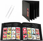 PBF (5 Pack) Photo Booth Album, Guest Book with 2x6 Clear Picture Inserts, Black Cover with Plastic Sleeves & Black Pages, Scrapbook Album for Photo Strips, Memory Book, Wedding, and Baby Showers by pbfPHOTOBOOTHFRAMES