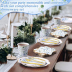 400 Pcs Sage Green Plate and Napkin Party Supplies, Blue, Chic - Image 4