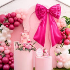 Sosation Hot Pink Large Bow Decor Big Bow for Backdrop 24x43 in - Image 4