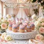 Wenqik 16 Inch Cake Stand Round Metal Cupcake - Image 5