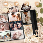 Lanpn Baby Photo Album 4x6 600 Pockets, Linen Cover Photo Book Newborn Bebe Album Memory Book with Front Window Holds 600 Horizontal and Vertical Pictures Gift for Boy Girl Baby Shower Blue - Image 4
