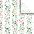 Jillson & Roberts Printed Unfolded Wedding Gift Tissue 20" x 30", Pink Roses, 240 Sheets by JillsonRoberts
