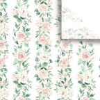 Jillson & Roberts Printed Unfolded Wedding Gift Tissue 20" x 30", Pink Roses, 240 Sheets by JillsonRoberts