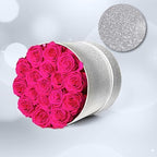 Prifroti 17 Hot Pink Flowers in Glitter Box, Birthday Gifts for Women, Preserved Flowers, Mothers Day Roses Gift for Mom - Image 2